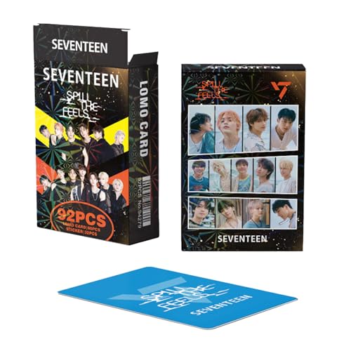 KPOPBP Seventeen Spill The Feels Album Photocards 60 PCS KPOP Lomo Cards Set 32 PCS Stickers Seventeen Photo Cards Merch gift for Boys and Girls - Image 4