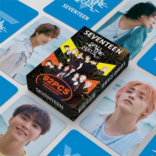KPOPBP Seventeen Spill The Feels Album Photocards 60 PCS KPOP Lomo Cards Set 32 PCS Stickers Seventeen Photo Cards Merch gift for Boys and Girls - Image 5