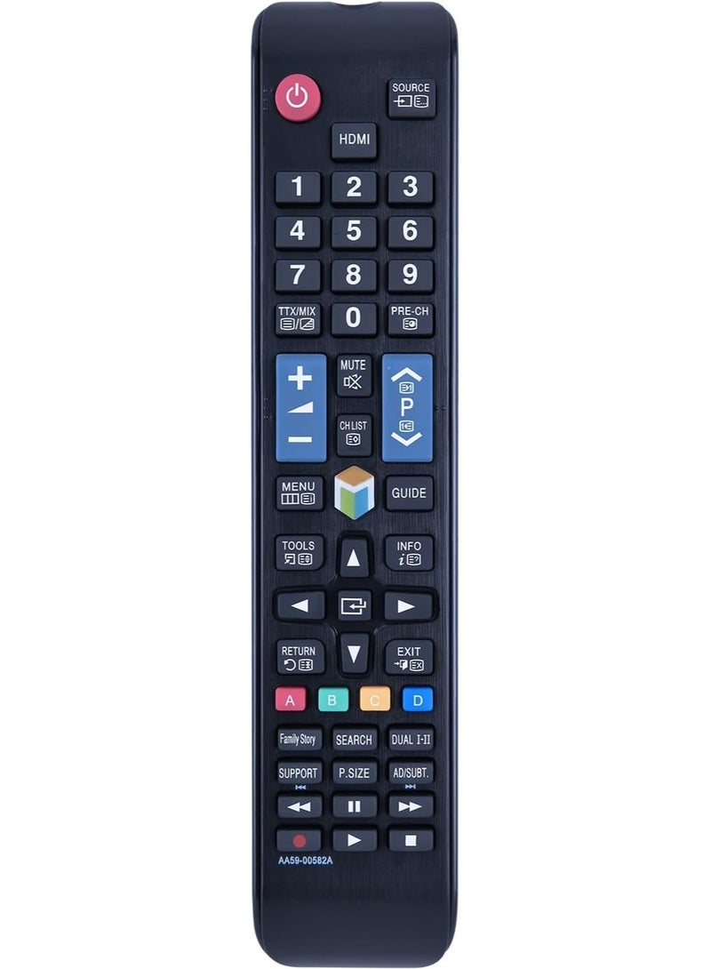 Replacement Remote Control AA59-00582A AA59-00638A for All Samsung LCD LED Smart TVs – Compatible with UN40EH5300F, UN40ES6100F, UN46EH5300F, UN32EH4500, UN46ES6100F - Image 1