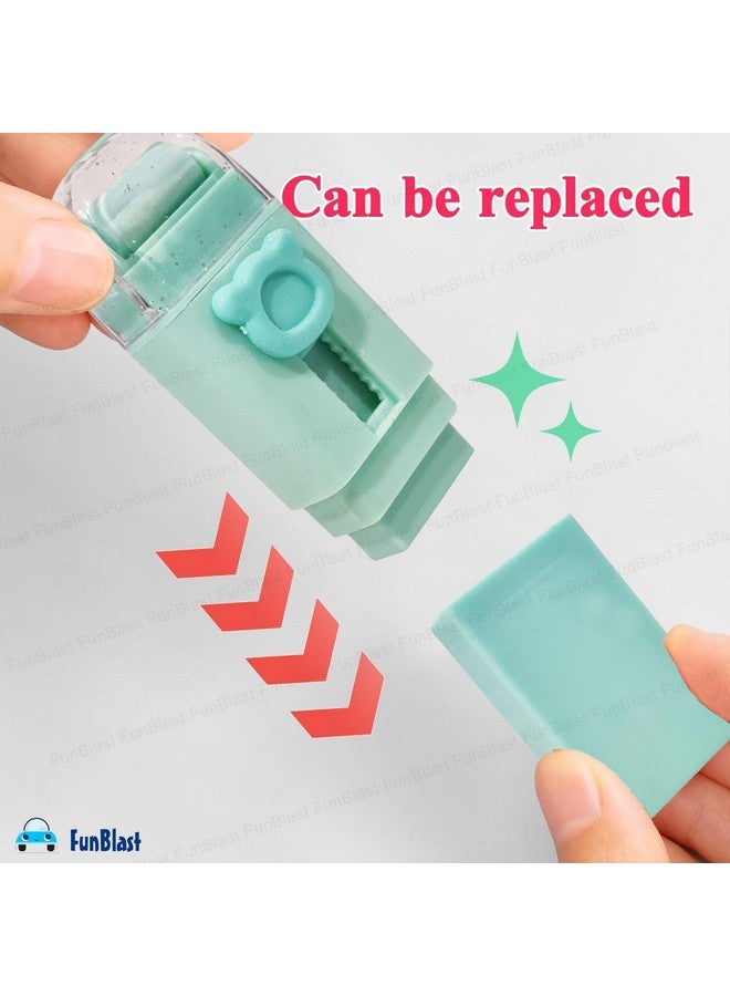 FunBlast Eraser for Kids - Pack of 1 Cute Roller Erasers Set for Kids, Eraser for Kids Stationary Set for Kids, Rubber Eraser for Kids, Stationary Kit for Kids (Sea Green) - Image 4