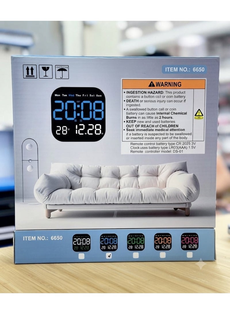 LED Digital Clock with Remote Control (Item No. 6650)