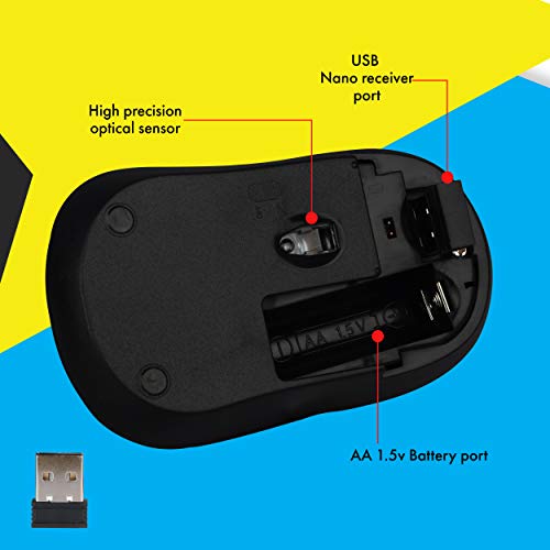 ZEBRONICS Zeb-Bold 2.4GHz Wireless Optical Mouse with High Precision - USB - Image 4