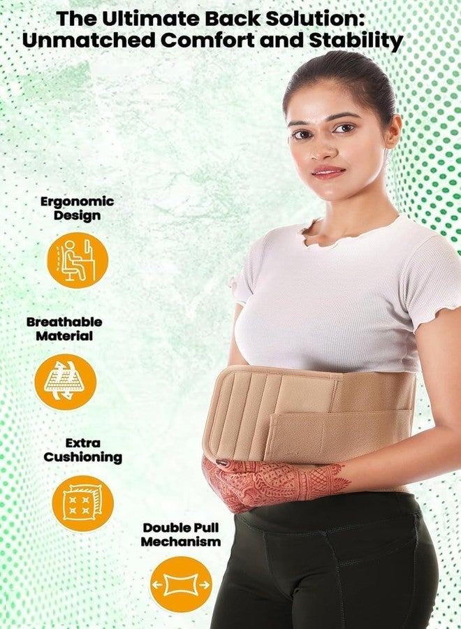 MEDTRIX LS Back Support Belt for Lower Back Pain Relief - Adjustable Lumbar Support Belt for Men & Women UNIVERSAL - Image 2
