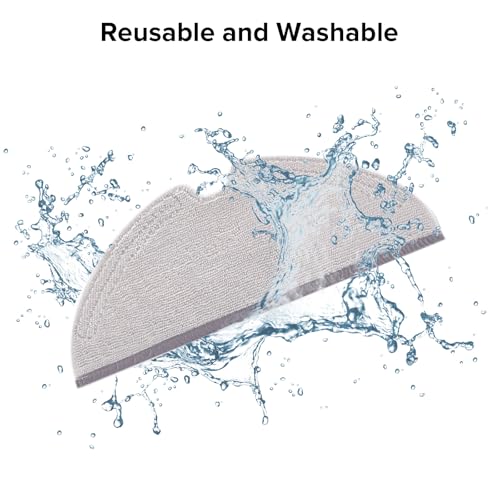 roborock 2 Pack Microfiber Mop Cloths for Q 5, Q5 Pro, Q5 Pro+, Q7, Q7Max, Q8Max, Q8Max+, E Series, S5, S5 Max, S 6, S6 Pure, S6 MaxV Robot Vacuum Cleaner, Mop Pad Replacement Accessories - Image 4