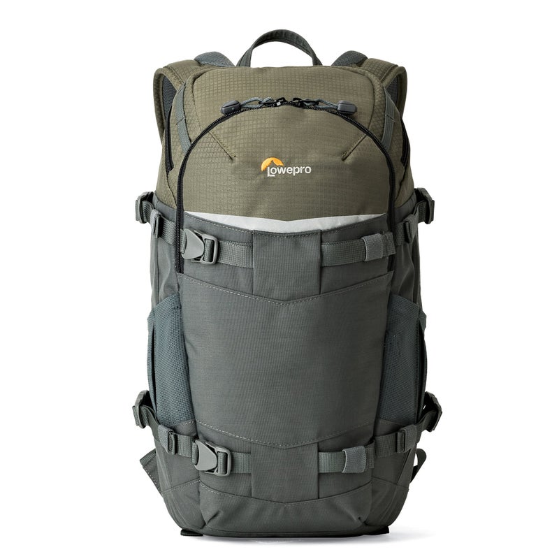 Lowepro LP37014-PWW, Flipside Trek BP 250 AW Backpack for Camera with ActiveZone Suspension System, Tablet Compartment, Grey/Dark Green - Image 1