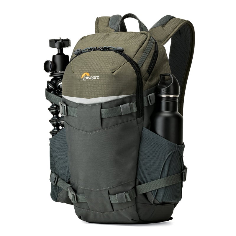 Lowepro LP37014-PWW, Flipside Trek BP 250 AW Backpack for Camera with ActiveZone Suspension System, Tablet Compartment, Grey/Dark Green - Image 2