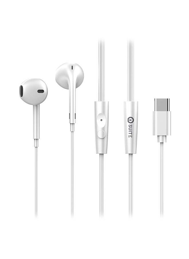 iOsuite Typec Ear Buds White  - Image 1