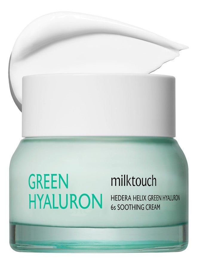 MILKTOUCH Green Hyaluron 6-Second Soothing Cream - Hydrating Gel Moisturizer for Sensitive, Dry, Oily Skin - Reduces Redness, Irritation, Fine Lines - Centella Asiatica & Hyaluronic Acid 1.69 Fl Oz - Image 1