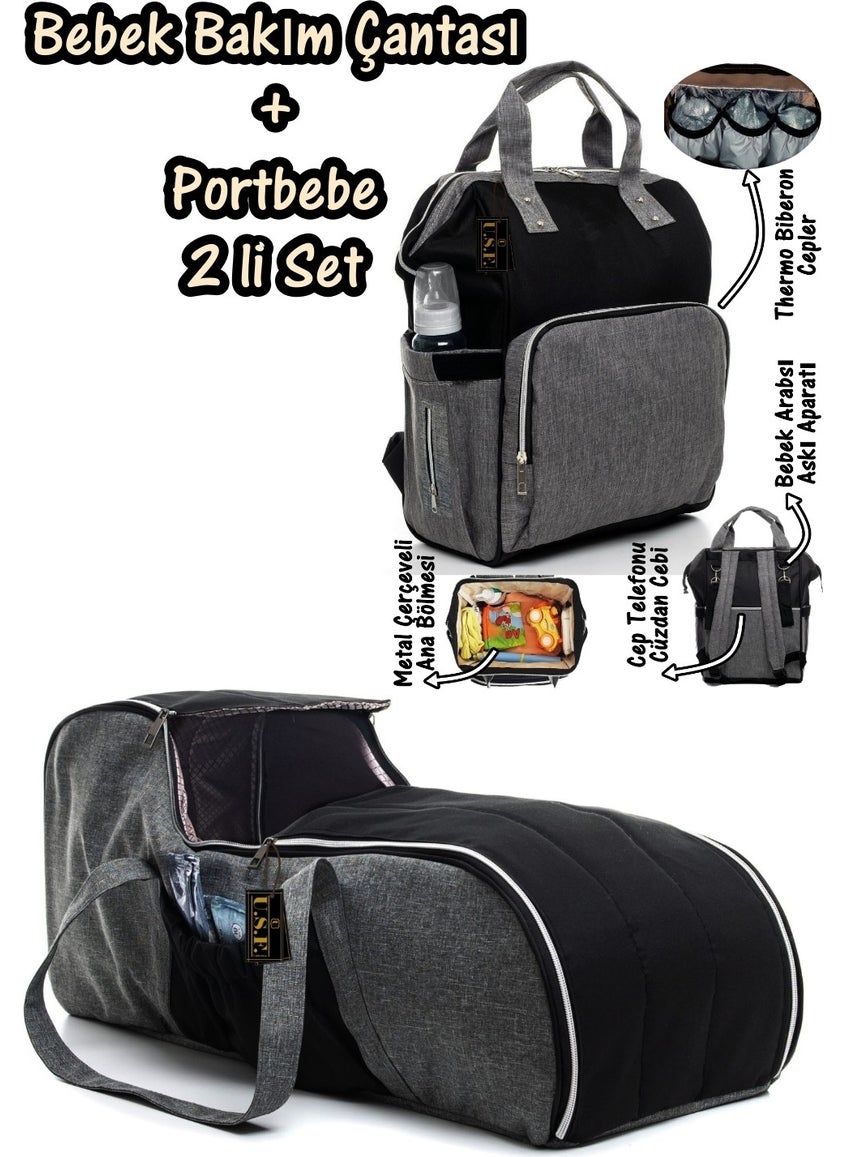 U.S.F Carrycot, Baby Carrier, Stroller + Hospital Release Mother and Baby Care Bag Set of 2  - Image 3