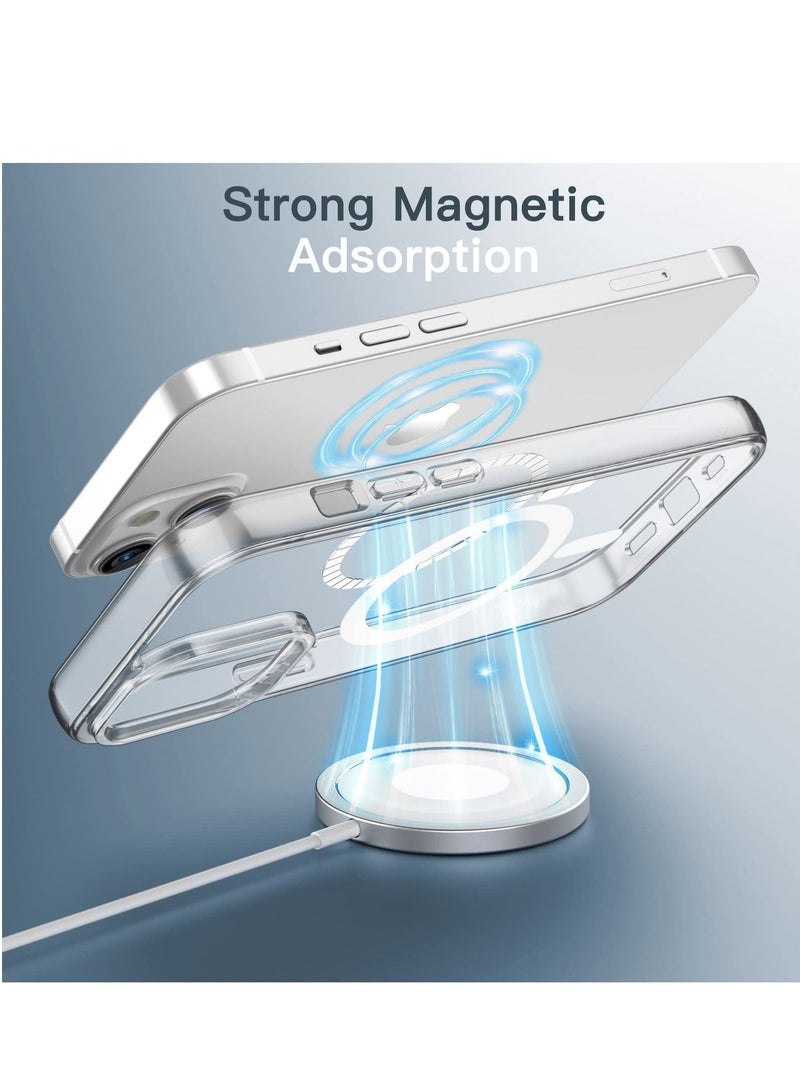 Jetech Magnetic Case for iPhone 14 6.1-Inch Compatible with MagSafe Wireless Charging Shockproof Phone Bumper Cover Anti-Scratch Clear Back - Image 4