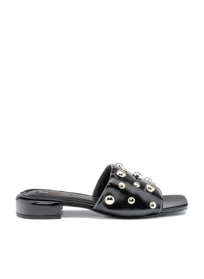 Bata Studded Flat Slide Sandals - Image 1