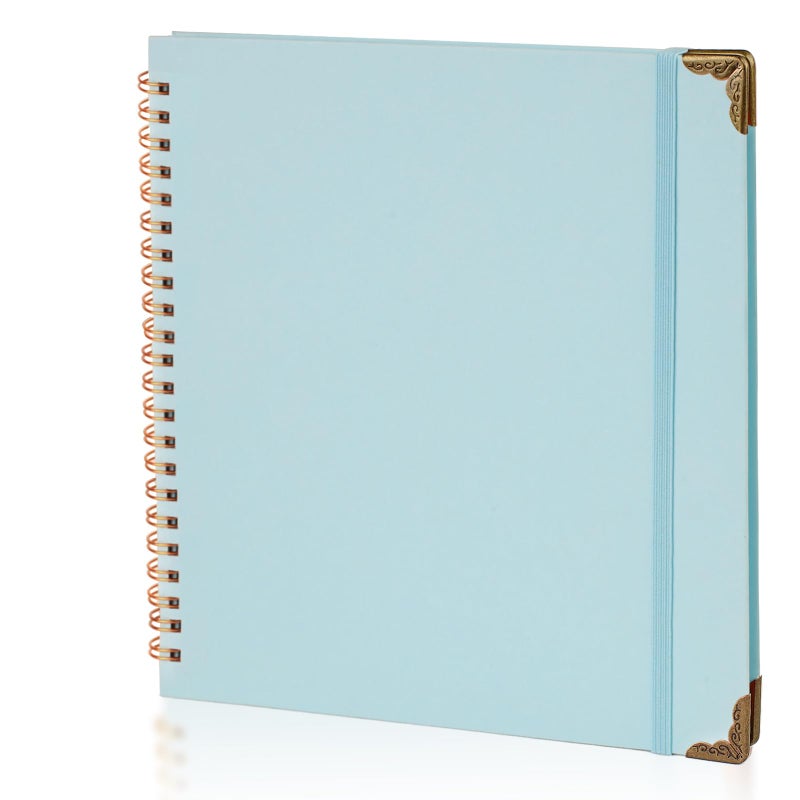 Joyberg Scrapbook 80 Pages, Scrapbooking Supplies 8 x 8 In, Scrapbook Album Suitable for Album Memory Book Wedding, Anniversary Family, DIY Craft Projects (Blue) - Image 1
