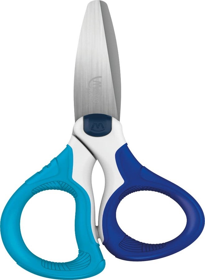 Maped Sensoft School Scissors with Asymmetric Flexible Handles, 5 Inch, Blunt, Assorted Colors (484410US) - Image 2