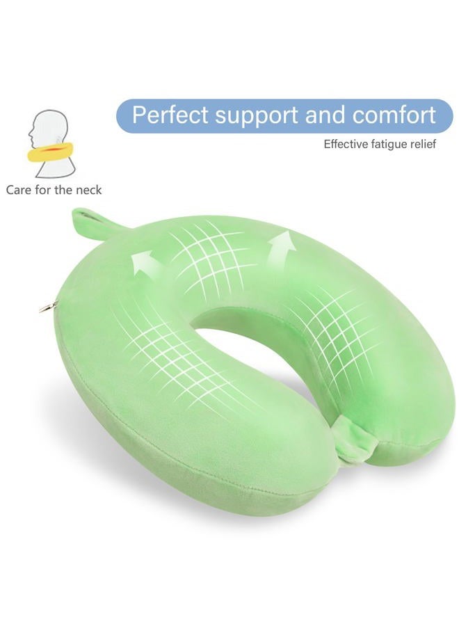 Gosider Neck Pillows for Travel Comfortable Travel Neck Pillow U Shape Memory Foam Support Neck and Head Portable Neck Travel Pillow Suitable for Airplane Trains Car Travelings - Image 4