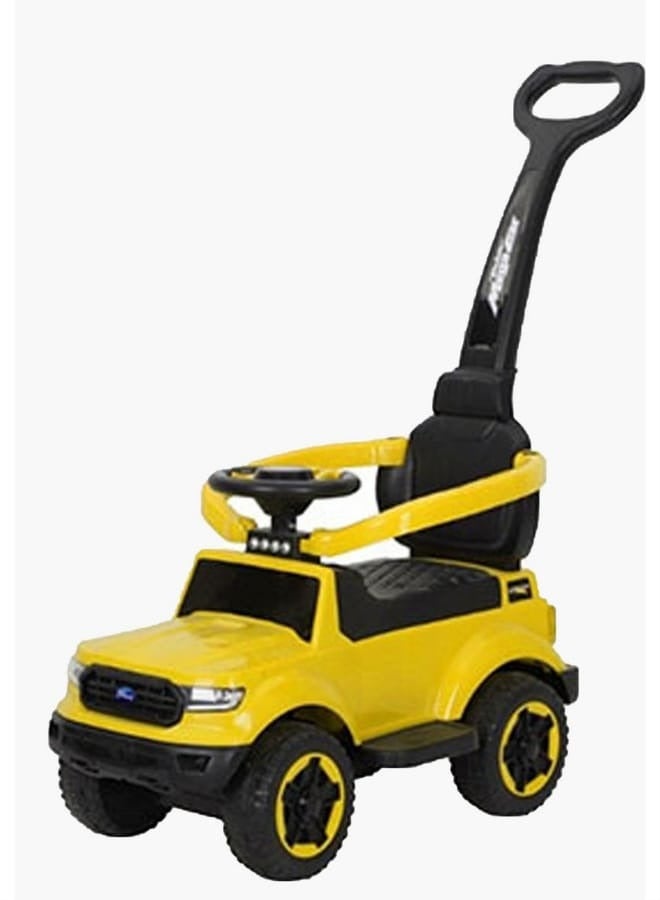 سيارة دف جيب كبير عصا بأصوات ولمبات ممتعة للاطفال مع شريط أمان ومقبض دفع - Image 1