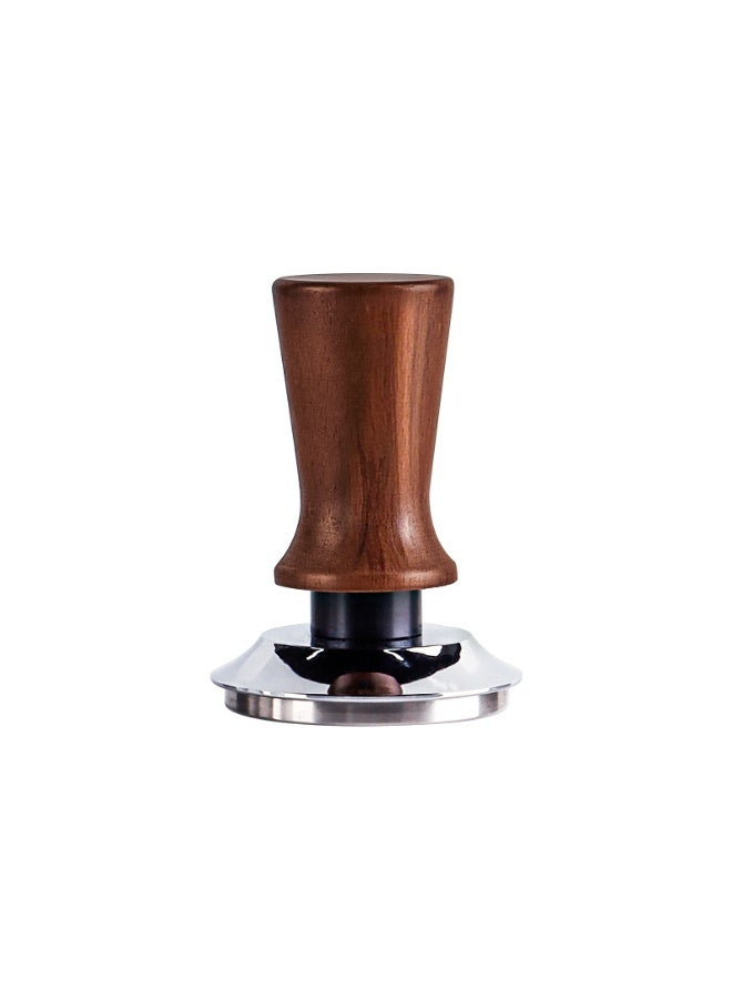 مكبس قهوة إسبريسو 58 مم بضغط ثابت 30 رطل – ضاغط نابضي بمقبض خشبي صلب مع ارتداد تلقائي وتصميم مانع للميلان - Image 1