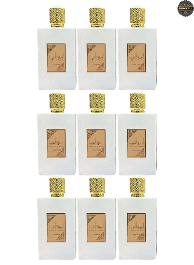 FAKHAMA 9 Pieces Ameerat Al Arab Perfume 100ML - Image 1