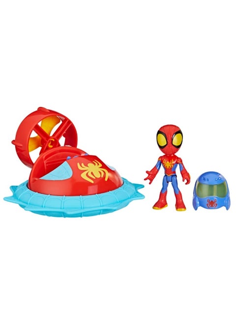 Marvel Spidey & His Amazing Friends Web-Spinners Spidey with Hover Spinner Vehicle & Action Figure