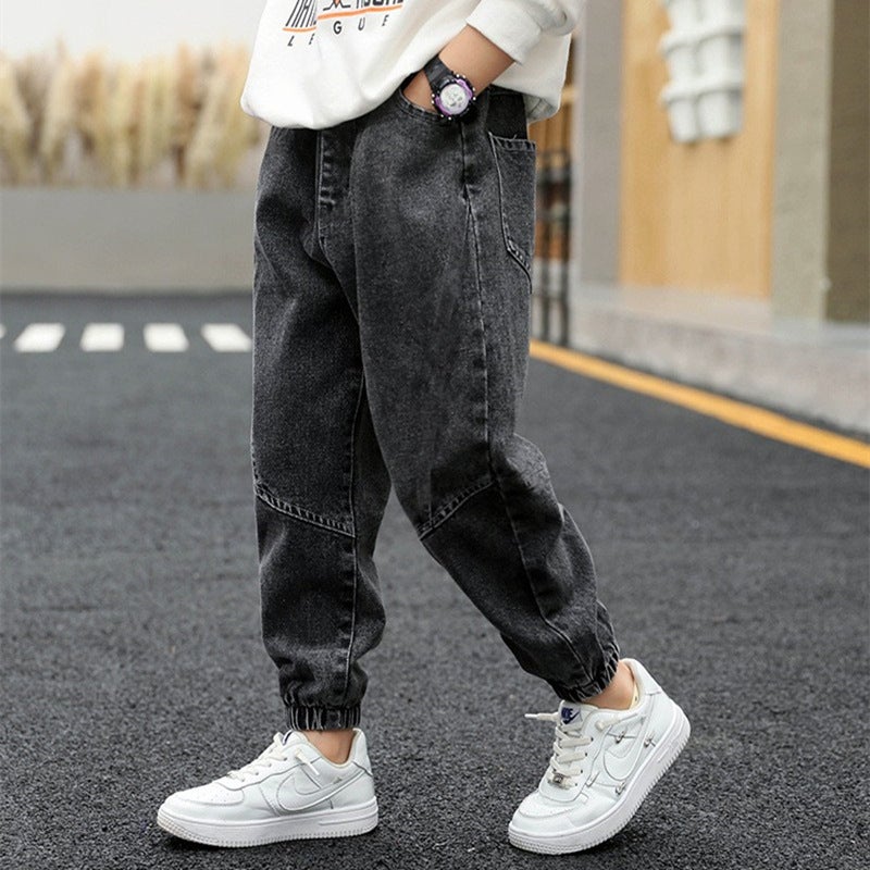 New Children'S Clothing Handsome Cartoon Jeans Factory Volume Of Large Children Loose Boys Jeans - Image 3