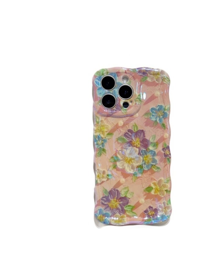 Beauenty The new twisted edge magnetic flower is suitable for iPhone16 series mobile phone case. - Image 2