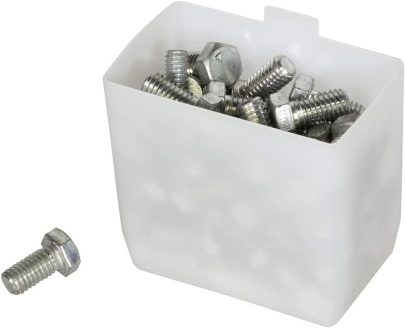 AkroMils 30101 Plastic Bin Cup Storage for Sorting Small Parts In Shelf Bins, (2-Inch x 3-1/4-Inch x 3-Inch), White, Case of 48 - Image 4