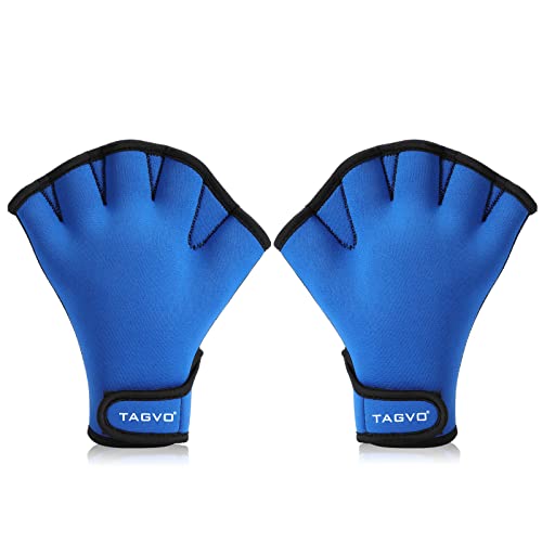 TAGVO Aquatic Gloves for Helping Upper Body Resistance, Webbed Swim Gloves Well Stitching, No Fading, Sizes for Men Women Adult Children Aquatic Fitness Water Resistance Training - Image 1