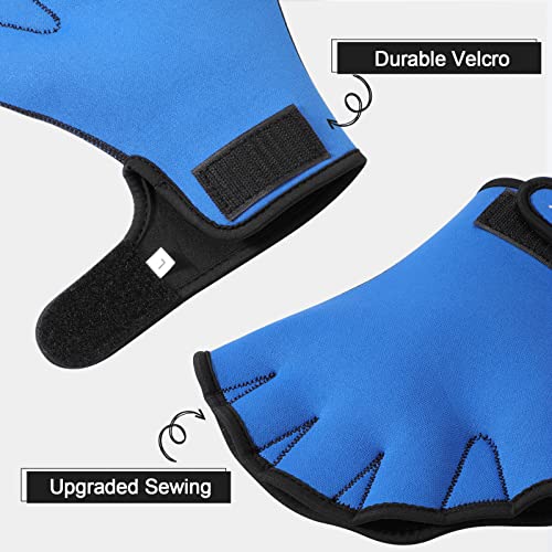 TAGVO Aquatic Gloves for Helping Upper Body Resistance, Webbed Swim Gloves Well Stitching, No Fading, Sizes for Men Women Adult Children Aquatic Fitness Water Resistance Training - Image 3