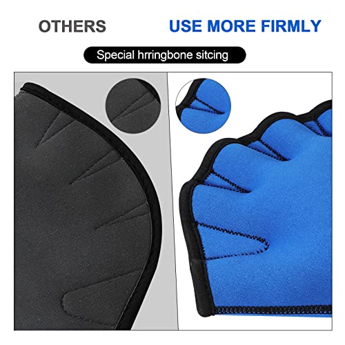TAGVO Aquatic Gloves for Helping Upper Body Resistance, Webbed Swim Gloves Well Stitching, No Fading, Sizes for Men Women Adult Children Aquatic Fitness Water Resistance Training - Image 4