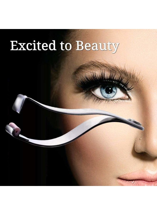 Prima shogyo - Preo Prima Shogyo Japanese Partial Eyelash Curler, Inner Corner/Outer Corner Precision Lash Curl Up Tool, Made in Japan (Included 2 Replacement Rubber) | C-180 - Image 1