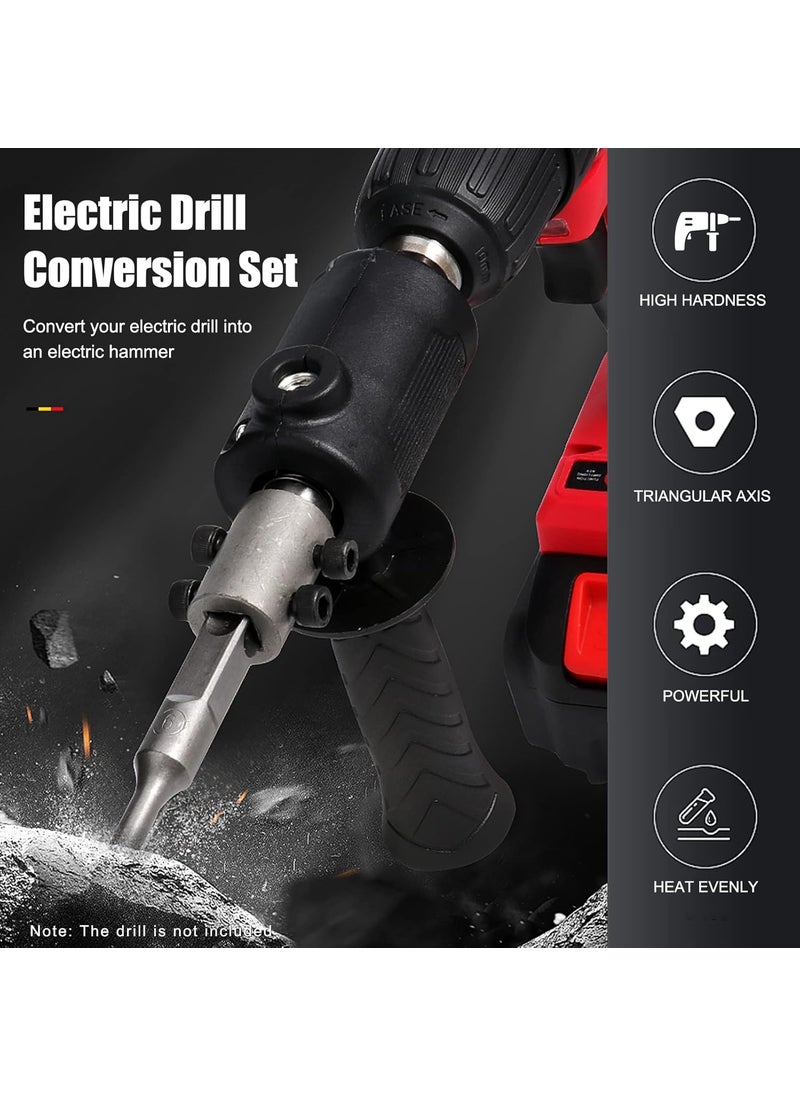 Hetkrishi Hetkrishi Handheld Electric Drill Conversion Tool Drill Converter to Electric Hammer Modified Drills Attachment for Concrete Breaker  - Image 3
