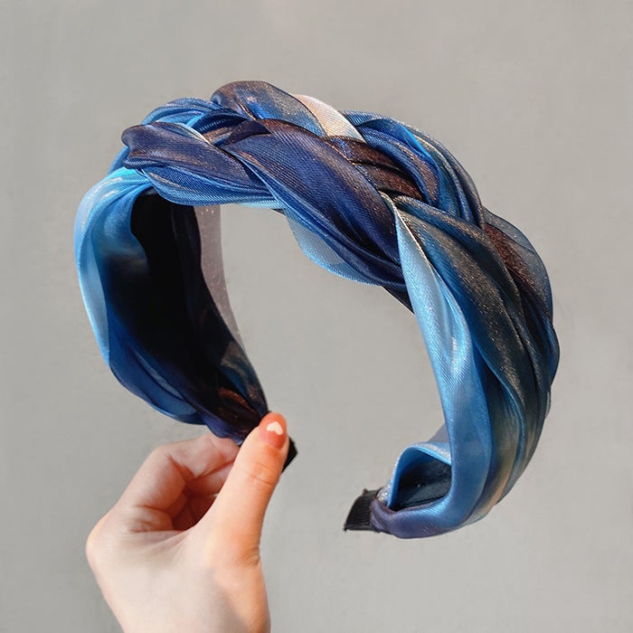 Generic Fashionable Wide Headband 3# Flying Sky Blue