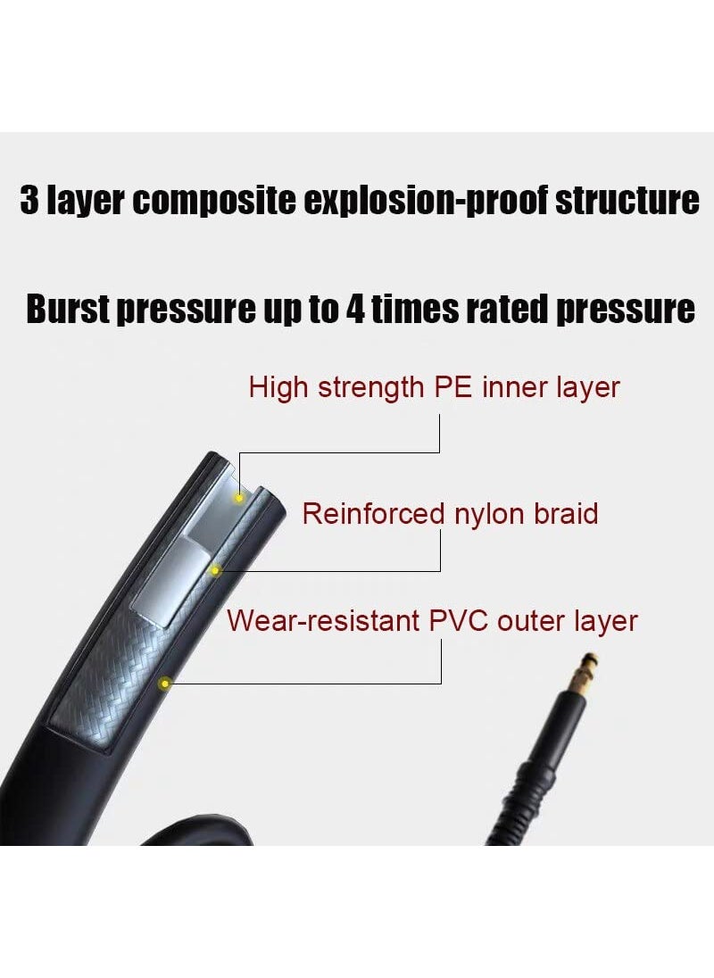 Digital Craft Digital Craft Pressure Washer Hose Pipe 170Bar 2465PSI M2215 14mm High Pressure Washer Hose Spray Water Pressure Washer PipePressure Washer GunPipe Joint Connector M22  - Image 5