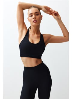 trendyol Premium Black Polyamide Fabric Support Knitted Sports Bra THMSS24SS00000  - Image 5
