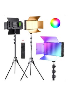 Generic LED 600 RGB Studio Lighting with 40W Power, Multi-color, Battery & AC Operated, Includes 2m Stand & Remote Control  - Image 1