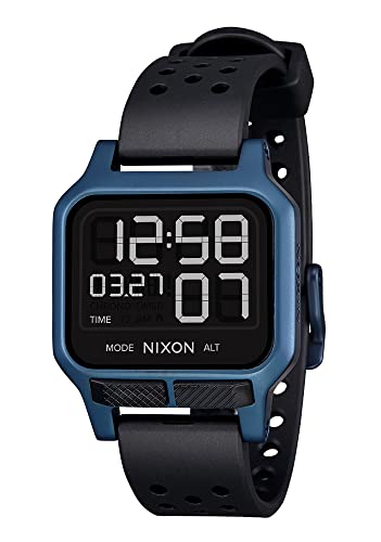 Nixon Unisex Wristwatch with Customizable 38mm Digital Display WaterResistant Rubber Band Chronograph PreSet Timers - Image 1