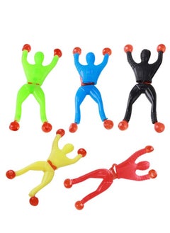 Portable Climbing Spider Man 4Pcs Sticky Wall Climbing Man Rolling Men Creative Tricky Toys for Party Favor Kids