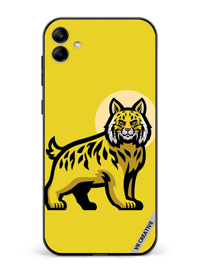 VR CREATIVE Protective Case Cover For Samsung Galaxy A04 Bobcat Design Multicolour - Image 1