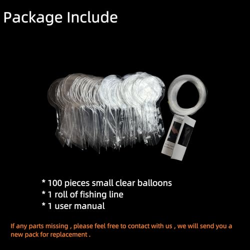 Efay Small Clear Balloons, 100pcs Mini Bubble BoBo Balloons Latex Free Tiny Crystal Tranparent for Mermaid/Shark/Bridal Shower/Under the Sea/Birthday Party Decor - Image 4