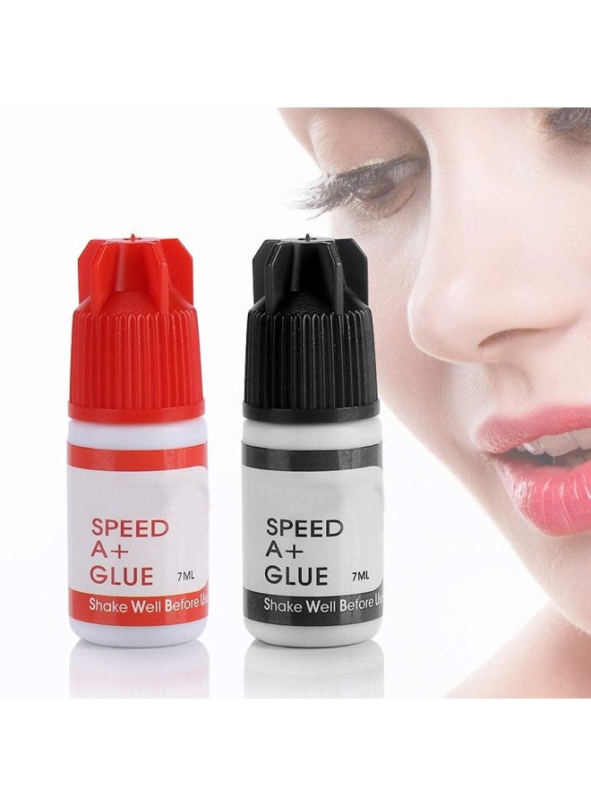 klarako Professional Individual Black Eyelash Extension Glue 7ml | Extra Strong Semi Permanent Black Adhesive Eye Lash Bonding Supplies | 1-2 Seconds Drying Time | 7-8 Weeks Retention(#1) - Image 3
