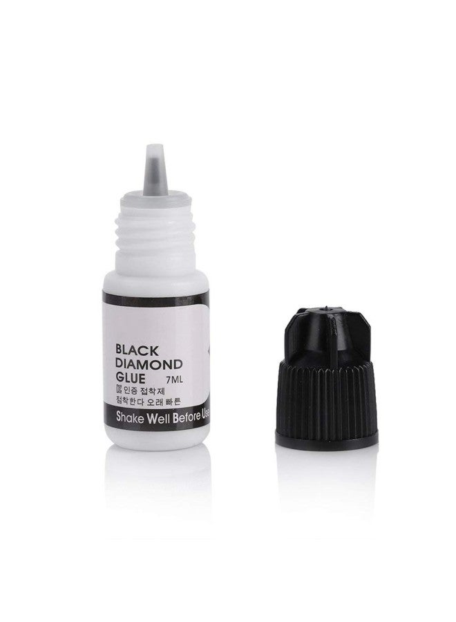 klarako Professional Individual Black Eyelash Extension Glue 7ml | Extra Strong Semi Permanent Black Adhesive Eye Lash Bonding Supplies | 1-2 Seconds Drying Time | 7-8 Weeks Retention(#1) - Image 1