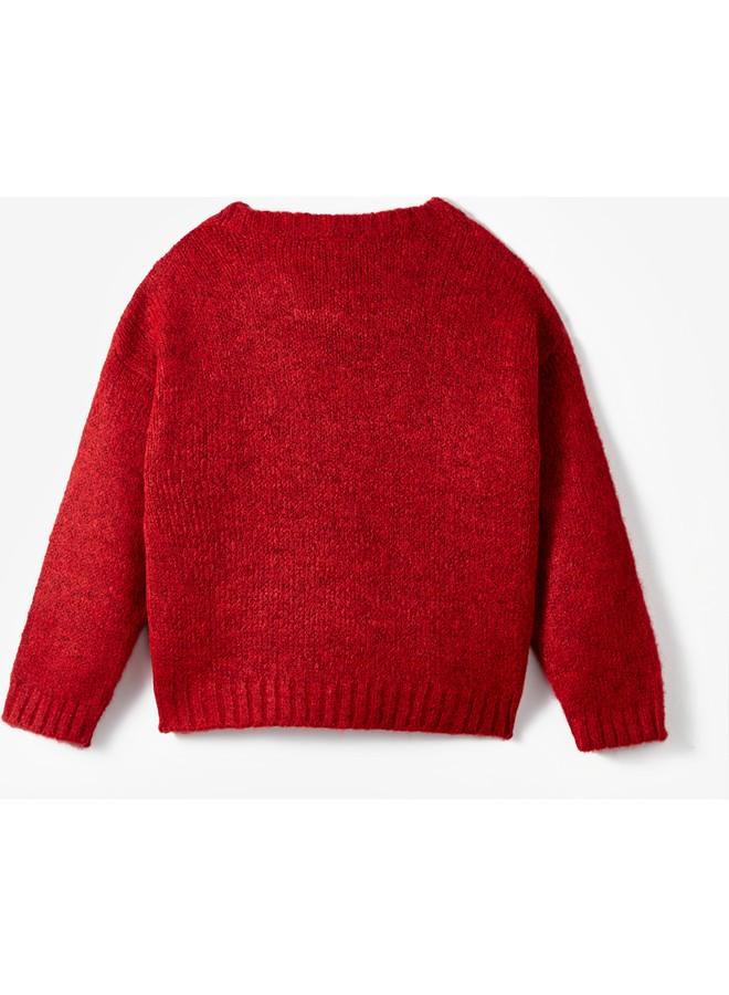 June Baby Boy Patterned Sweater Red - Image 2
