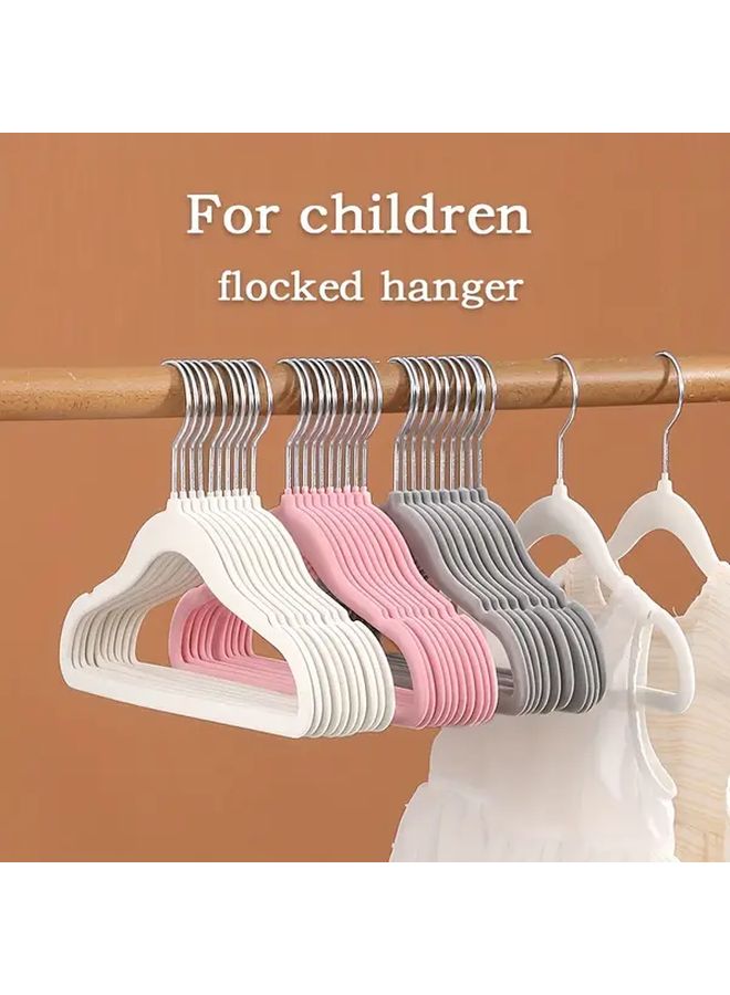 10 Pcs Pink Baby Jacket Hangers Plastic 11.81 Inches Anti Slip No Mark Multi Functional - Image 3