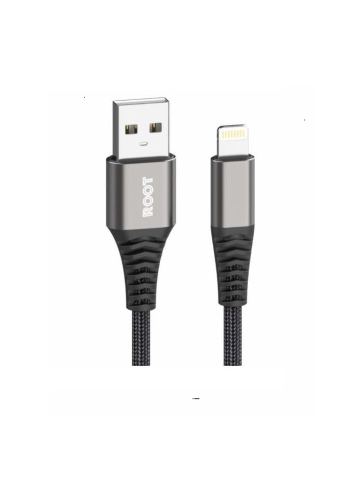 رووت كيبل ايفون أسود قماش 1.2M روت - Image 1