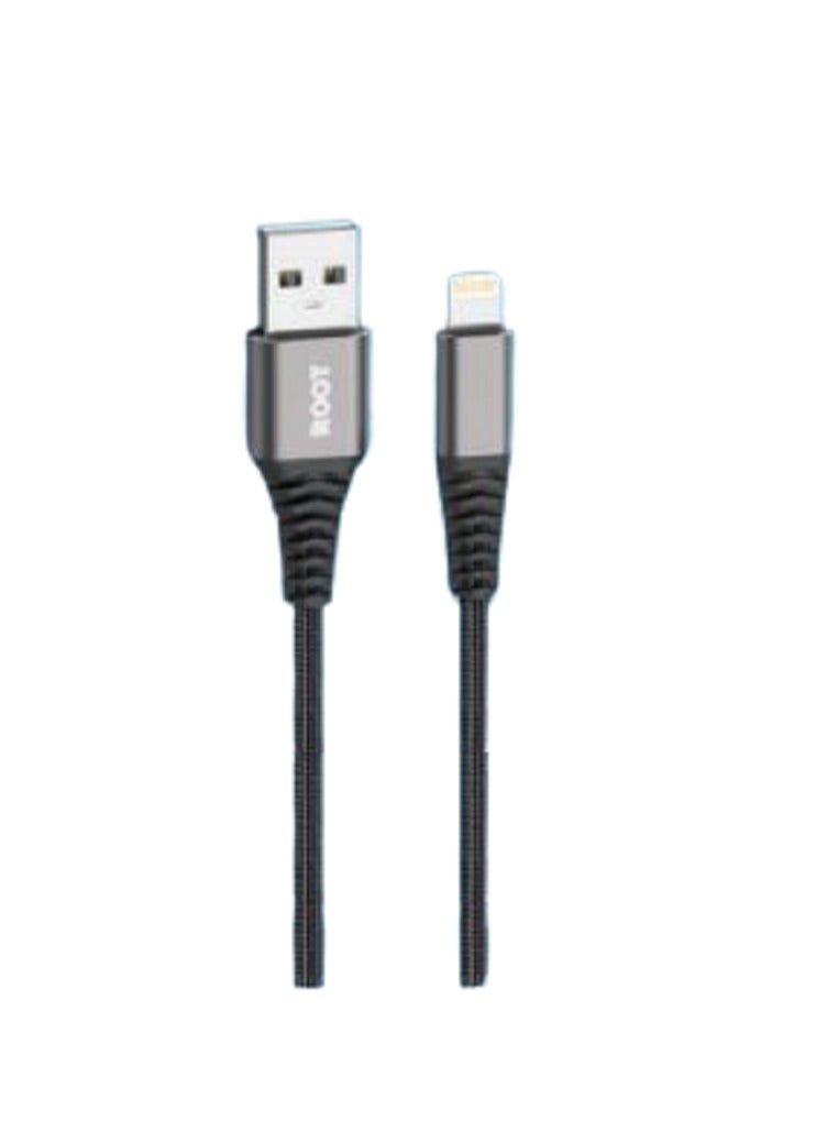 رووت كيبل ايفون أسود قماش 1.2M روت - Image 2