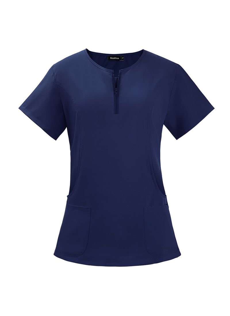 Generic Women's Medical Scrub, Soft and Comfortable Lycra Polyester Blend, 2 Piece Set, Ideal for Medical Environments  - Image 3