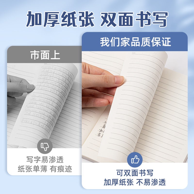 Notebook Simple Senior High School Junior High School Stationery Primary School Office Supplies Notepad A5 Work Soft Copy - Image 5