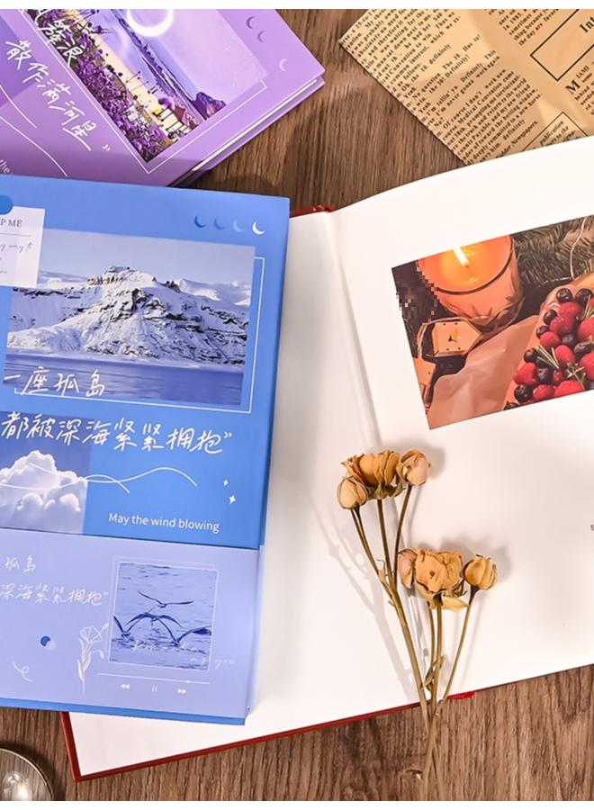 Bluejw Retro Art Handbook Net Celebrity Ins Style Notebook Gift Box Suit Primary School Student's Journal Notepad Handbook - Image 5