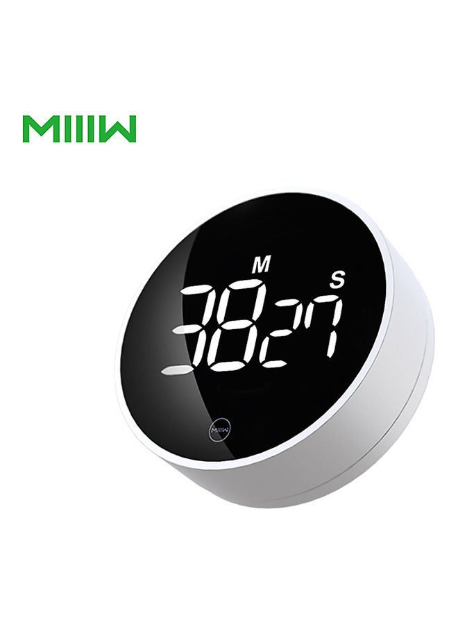 NIBEMINENT LED Digital Display Timer Rotation Adjustable Sound Brightness Magnetic On the Back Black 10 x 5 10cm  - Image 1
