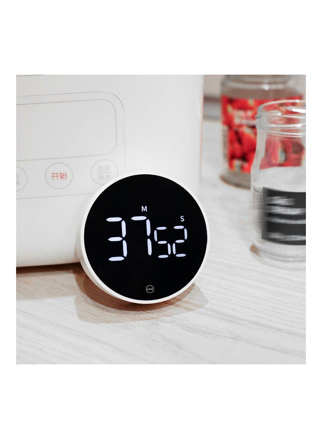 NIBEMINENT LED Digital Display Timer Rotation Adjustable Sound Brightness Magnetic On the Back Black 10 x 5 10cm  - Image 2