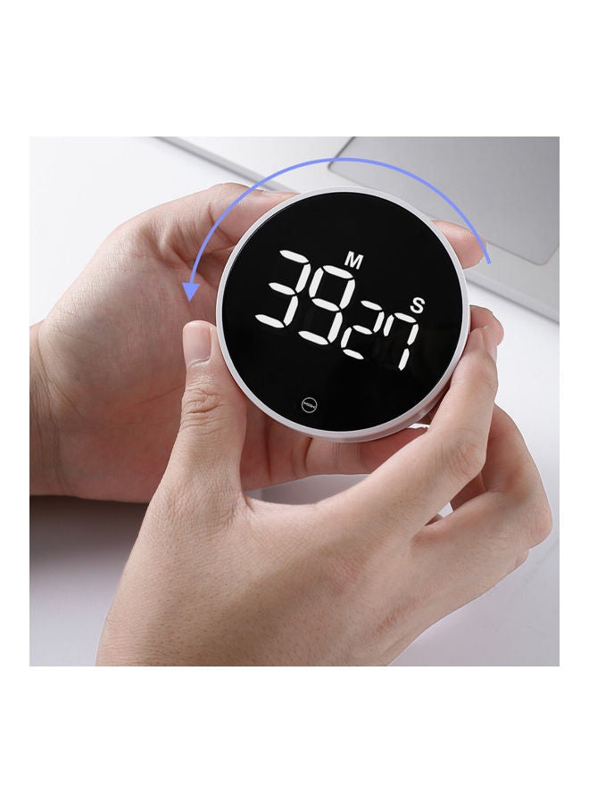 NIBEMINENT LED Digital Display Timer Rotation Adjustable Sound Brightness Magnetic On the Back Black 10 x 5 10cm  - Image 4